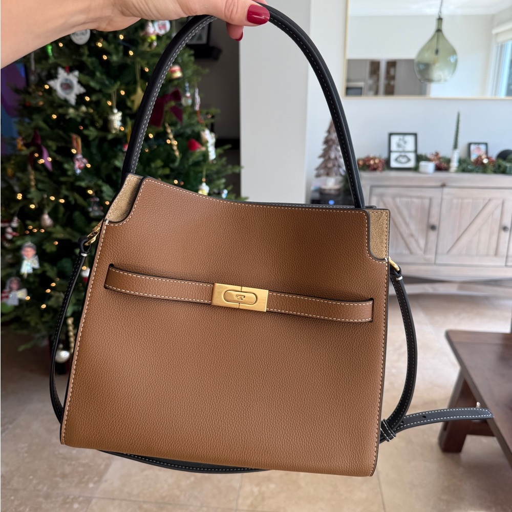LEE RADZIWILL PEBBLED DOUBLE BAG